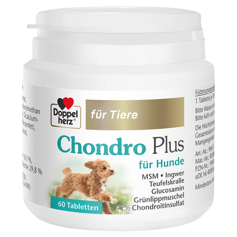 DOPPELHERZ für Tiere Chondro Plus Tabl.f.Hunde - 60Stk - für Tiere