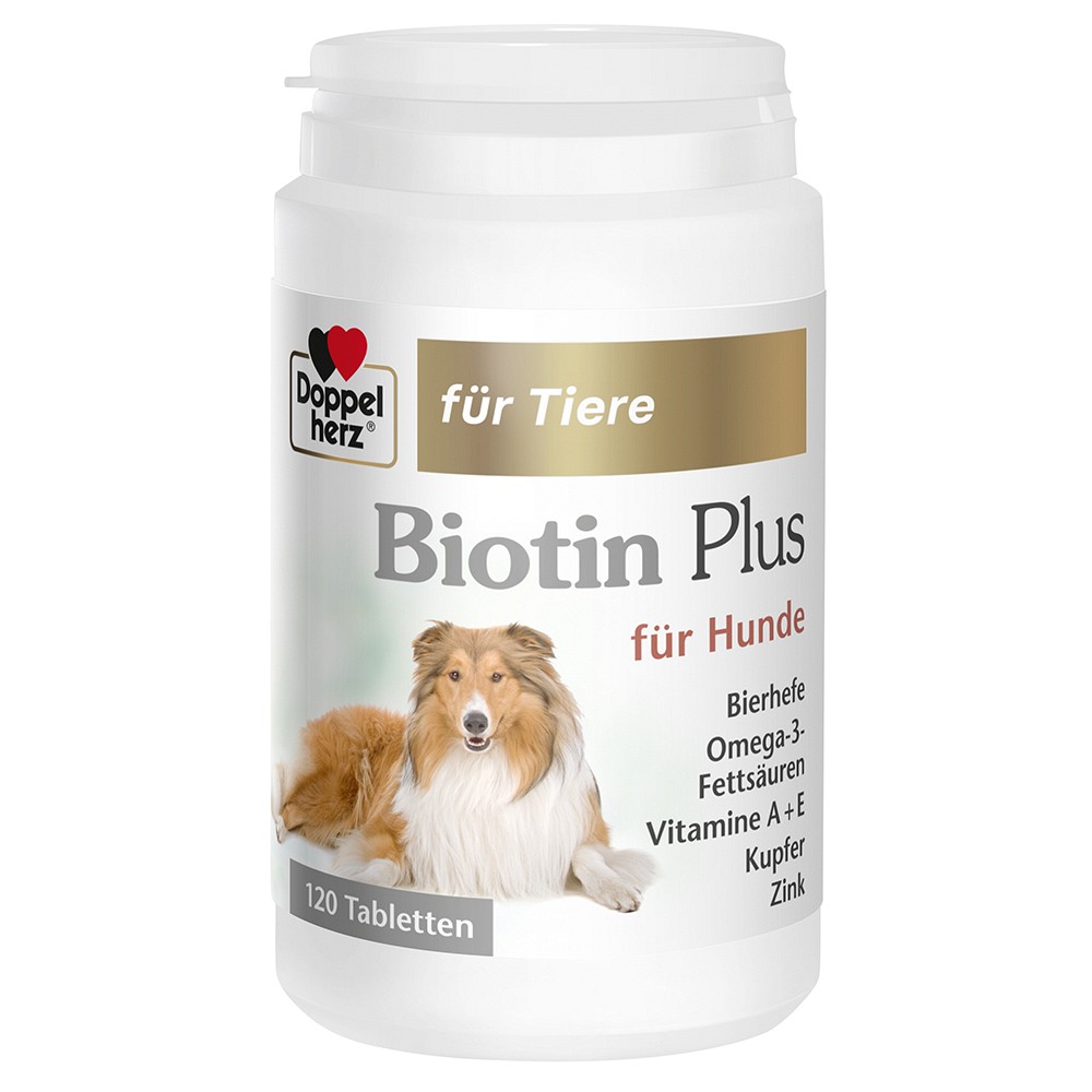 DOPPELHERZ für Tiere Biotin Plus Tabletten f.Hunde - 120Stk - für Tiere