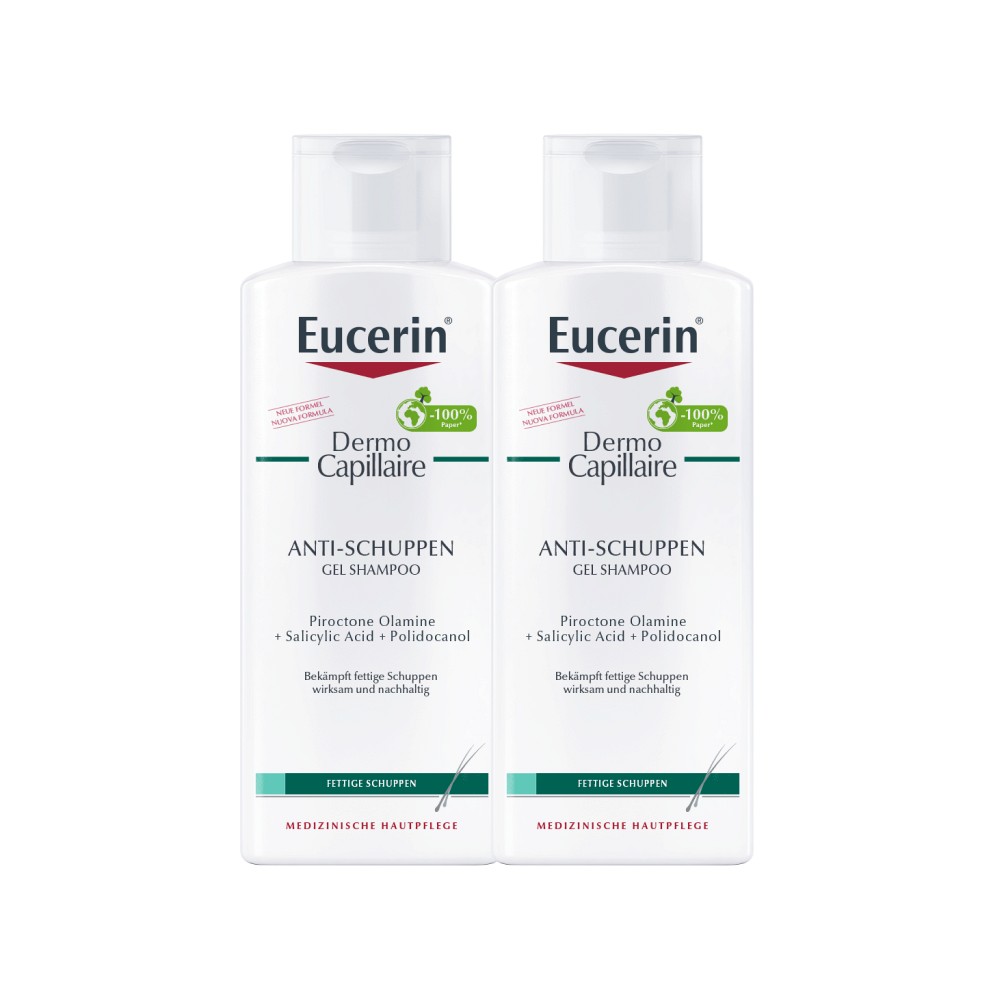 EUCERIN DermoCapillaire Anti-Schuppen Gel Sha.DP - 2X250ml