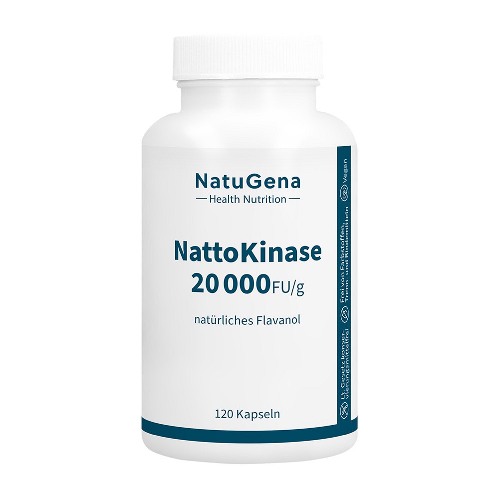 NATTOKINASE 20.000+Vitamin C vegan Kapseln - 120Stk - Mittel bei hohem Blutdruck