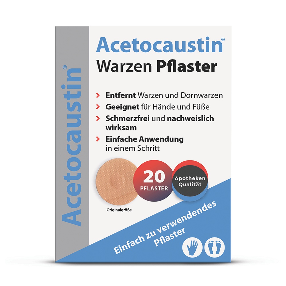 ACETOCAUSTIN Warzenpflaster - 20Stk - Warzen & Hühneraugen