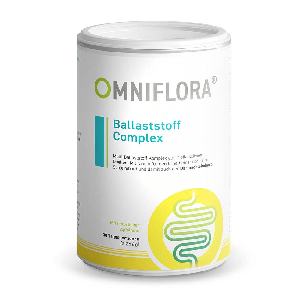 OMNIFLORA Ballaststoff Complex+Niacin glut.fr.Plv. - 360g - Vegan