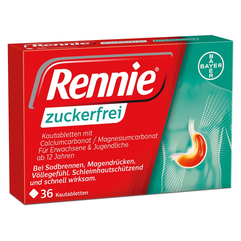 RENNIE zuckerfrei Kautabletten - 36Stk