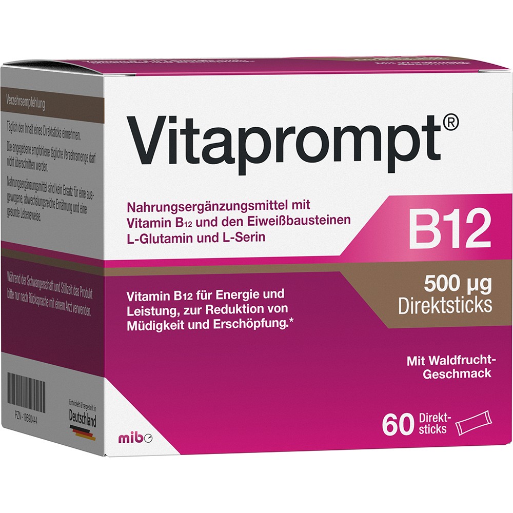 VITAPROMPT B12 500 µg Direktsticks - 60Stk