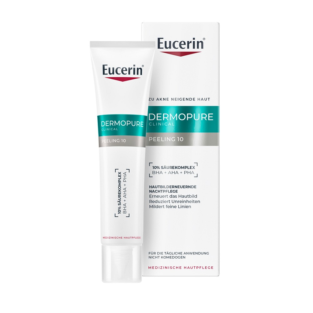 EUCERIN DermoPure Clinical Peeling 10 Nachtcreme - 40ml - Zu Akne neigender Haut
