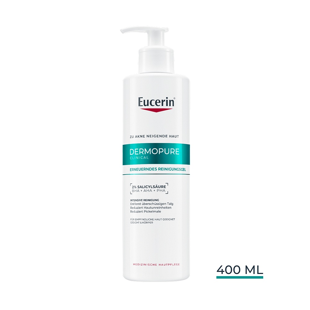 EUCERIN DermoPure Clinical Reinigungsgel erneuernd - 400ml - Unreine Haut