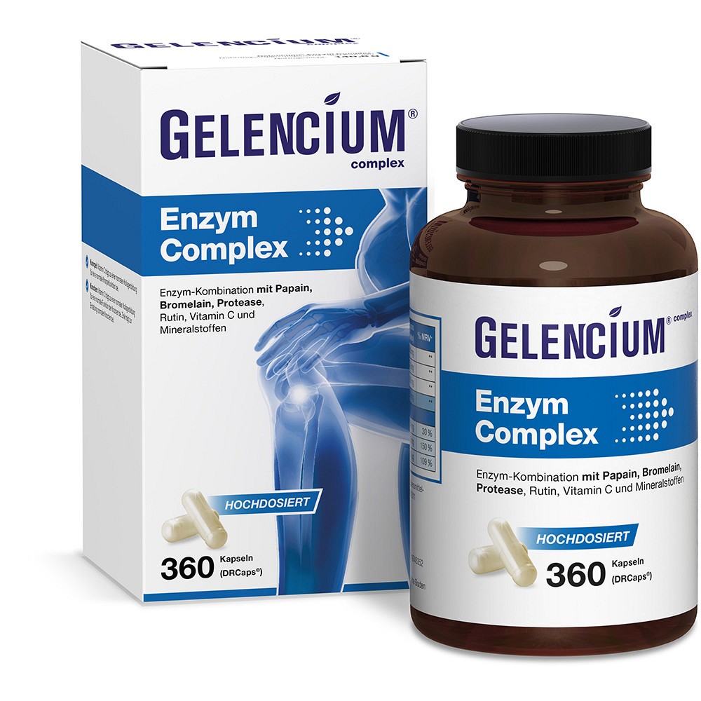 GELENCIUM Enzym Complex hochdos.m.Bromelain Kaps. - 360Stk - Stärkung Immunsystem