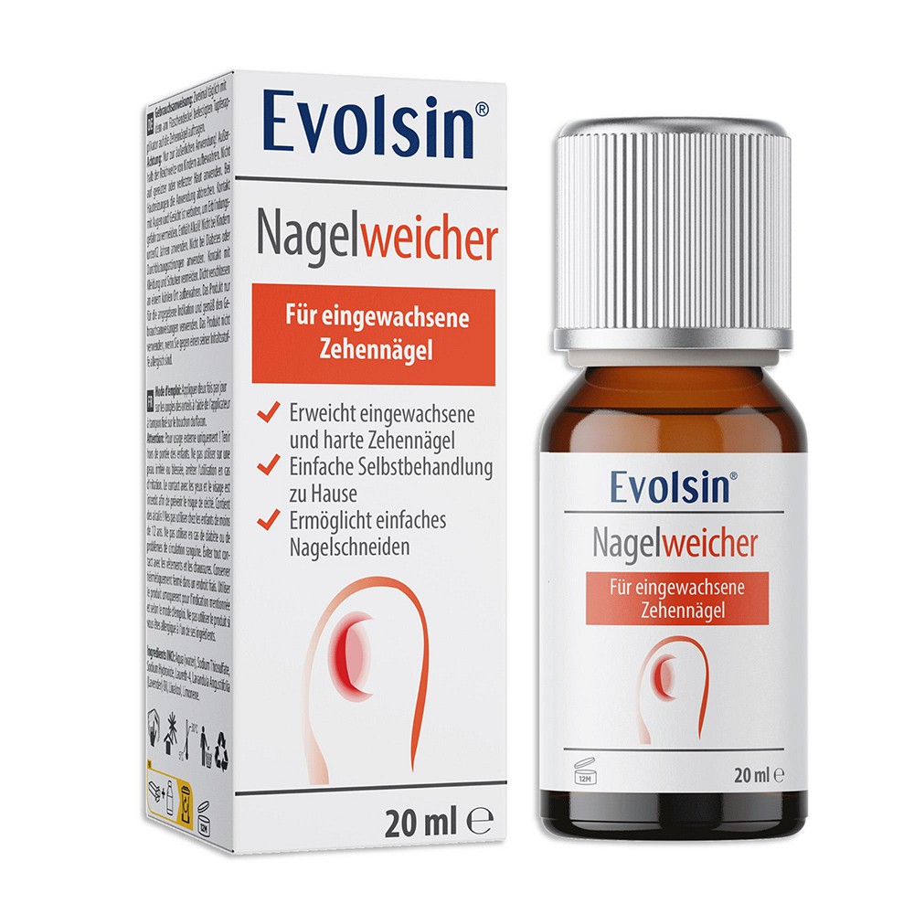 EVOLSIN Nagelweicher f.eingewachse.Zehennägel Lsg. - 20ml - Fuß- & Nagelpflege