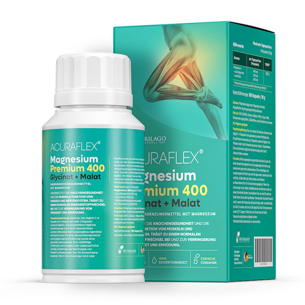 ACURAFLEX Magnesium Premium 400 Kapseln - 100Stk