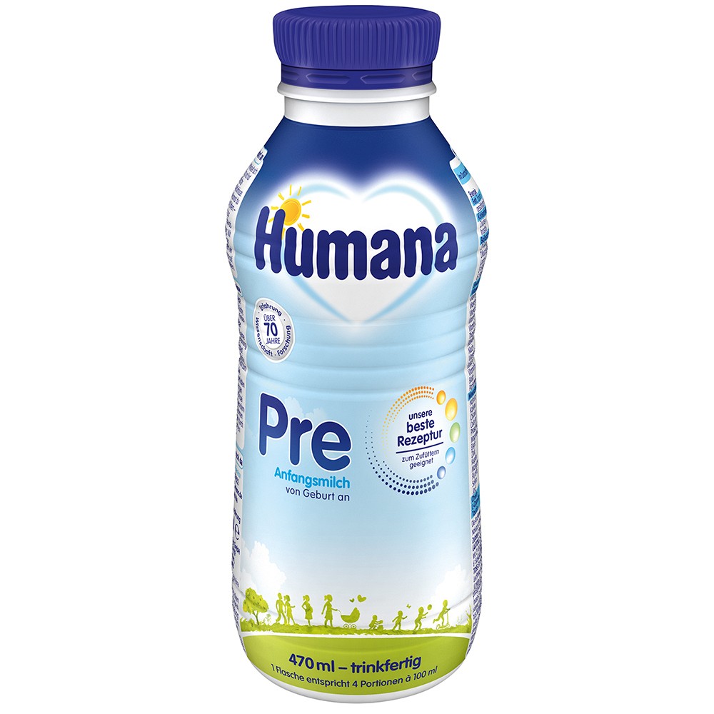 HUMANA PRE Anfangsmilch 5HMO trinkfertig - 470ml