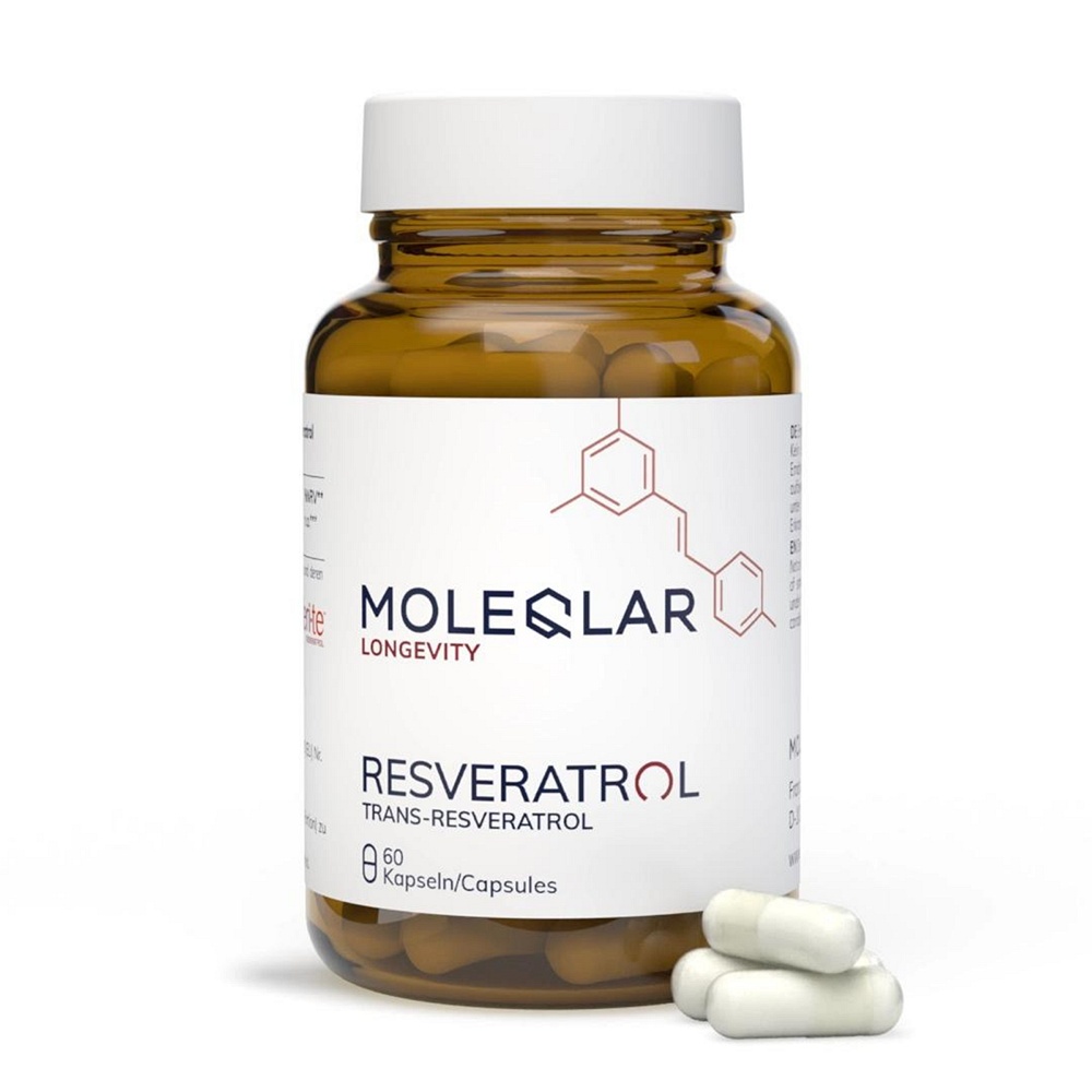 MOLEQLAR Resveratrol Trans-Resveratrol Kapseln - 60Stk