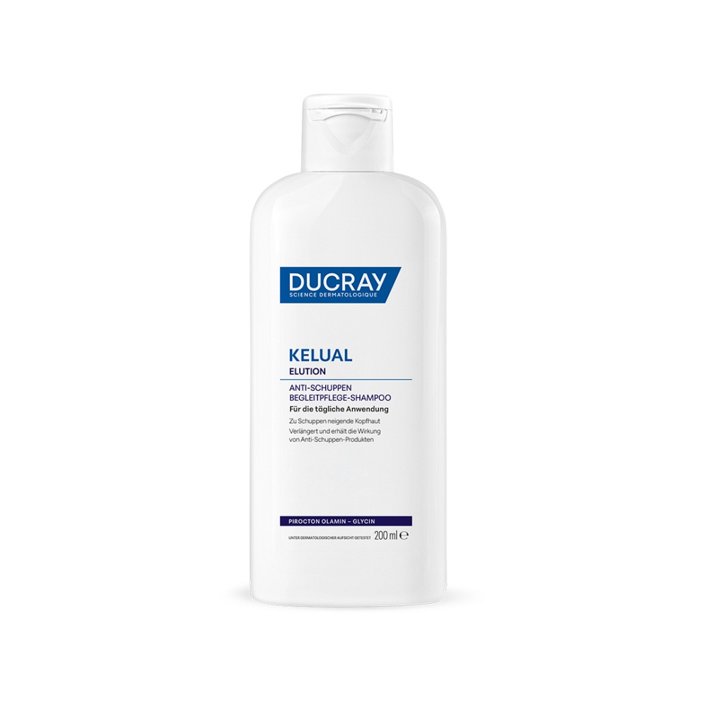 DUCRAY KELUAL ELUTION Begleitpflege-Shampoo - 200ml - Schuppenfreies Haar