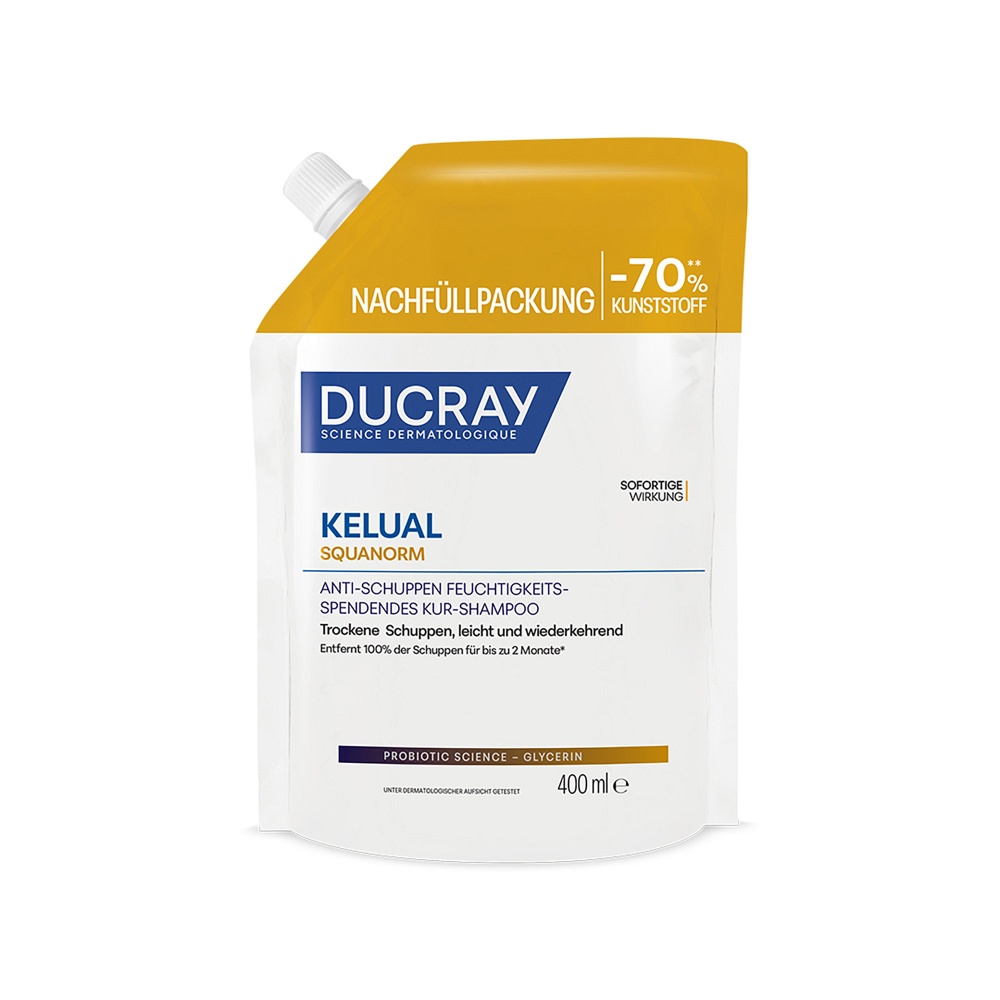 DUCRAY KELUAL SQUANORM Anti-Schuppen Shamp.tro.Ref - 400ml - Schuppenfreies Haar
