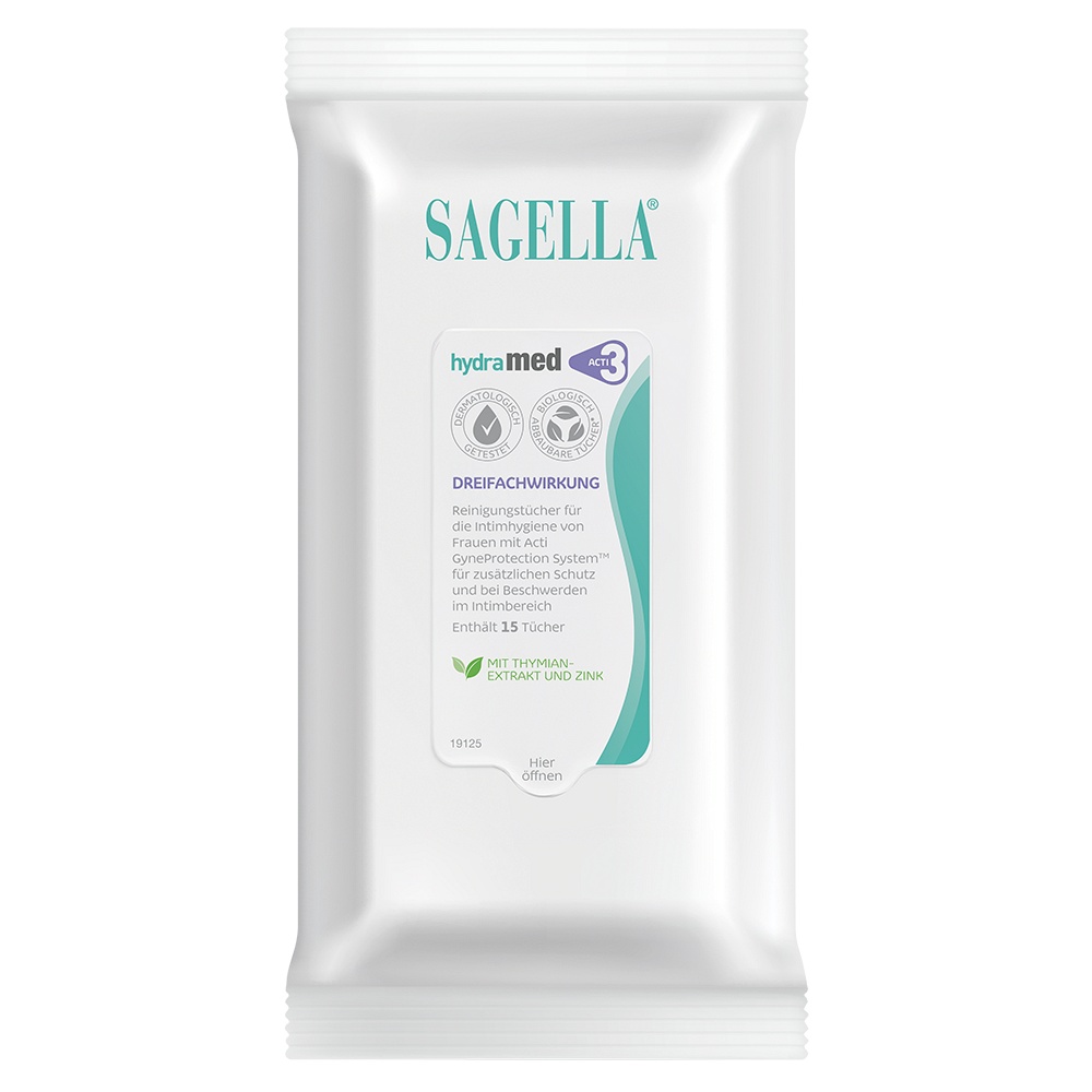 SAGELLA hydramed Reinigungstücher - 15Stk