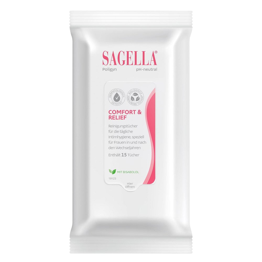 SAGELLA poligyn 50 Plus Reinigunstüch.f.d.Intimpfl - 15Stk