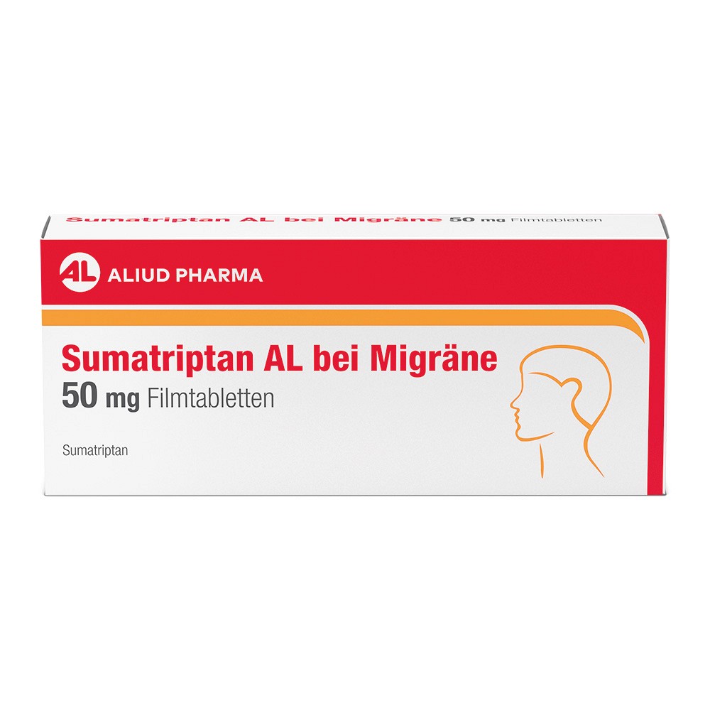 SUMATRIPTAN AL bei Migräne 50 mg Filmtabletten - 2Stk