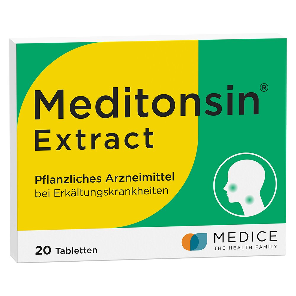 MEDITONSIN Extract pflanzliche Erkältungstabletten - 20Stk