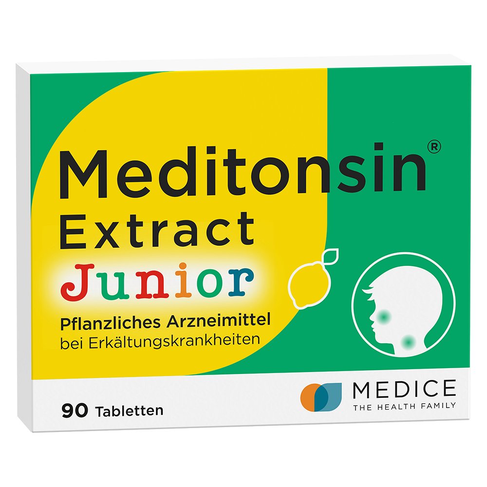 MEDITONSIN Extract Junior pflanzl.Erkältungstabl. - 90Stk