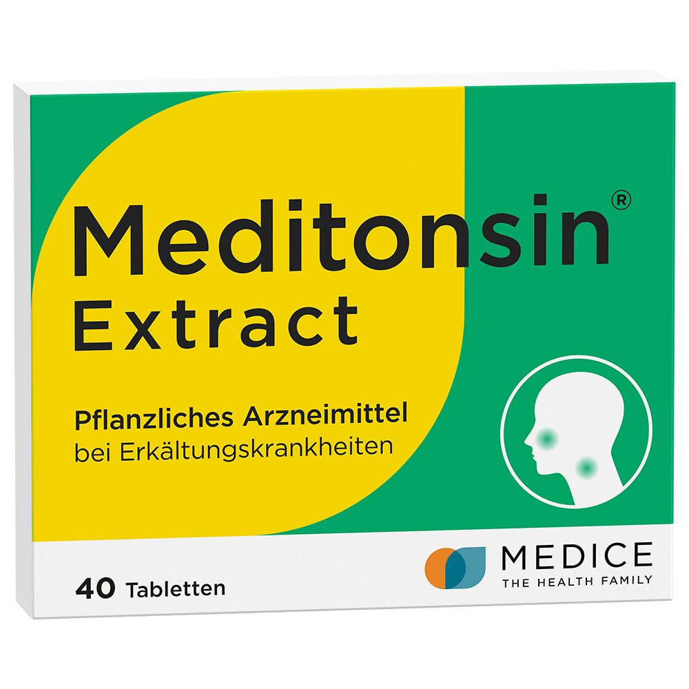 MEDITONSIN Extract pflanzliche Erkältungstabletten - 40Stk