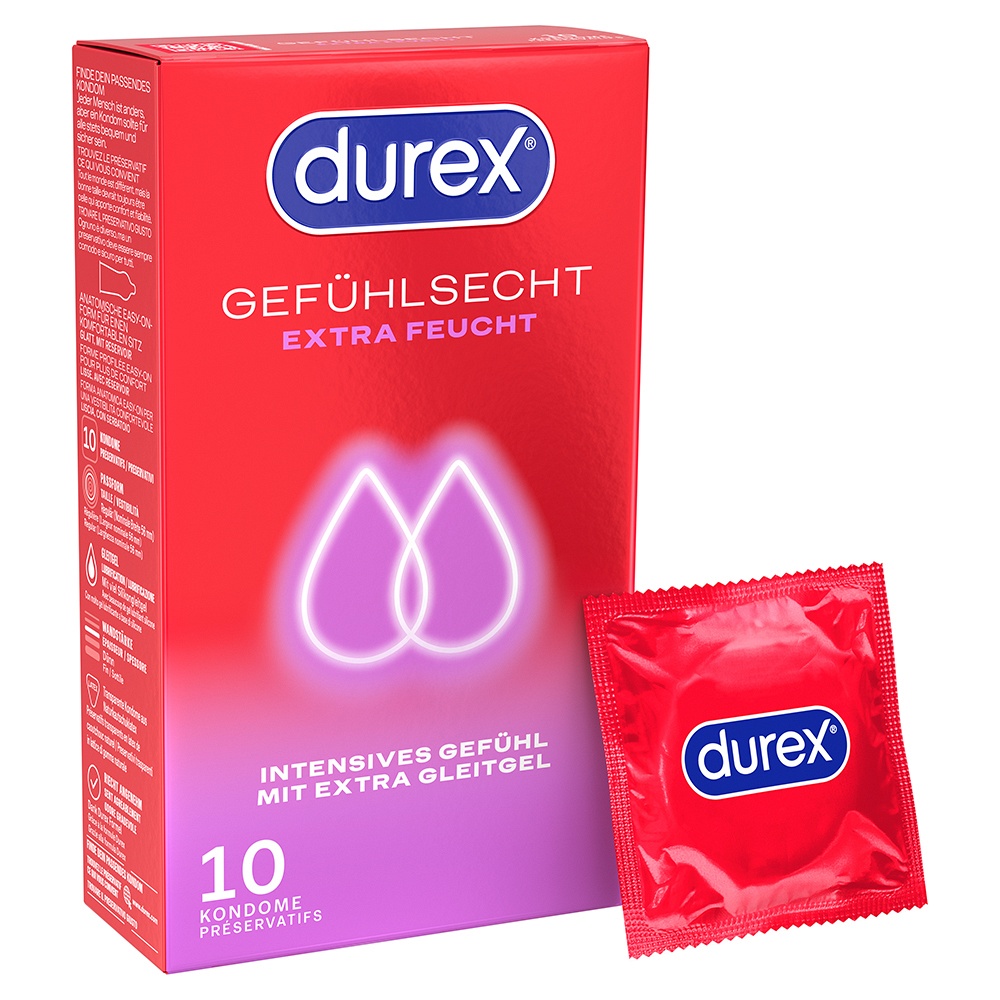DUREX Gefühlsecht extra feucht Kondome - 10Stk