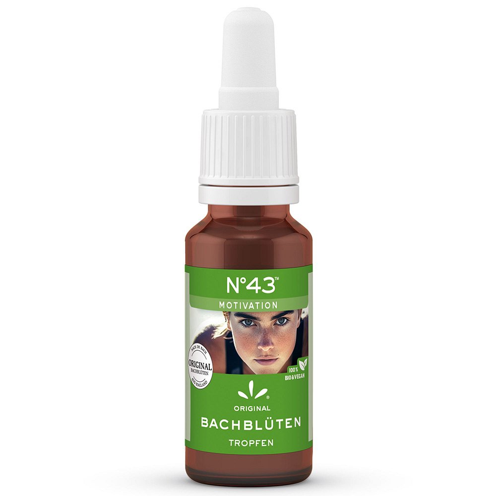 BACHBLÜTEN Nr.43 MOTIVATION Tropfen - 20ml - Homöopathie & Natur