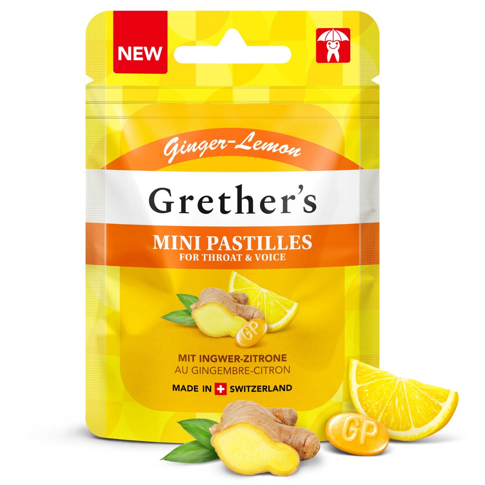 GRETHERS Ginger Lemon zuckerfrei Past.Mini Beutel - 30g - Gesundheit & Wellness