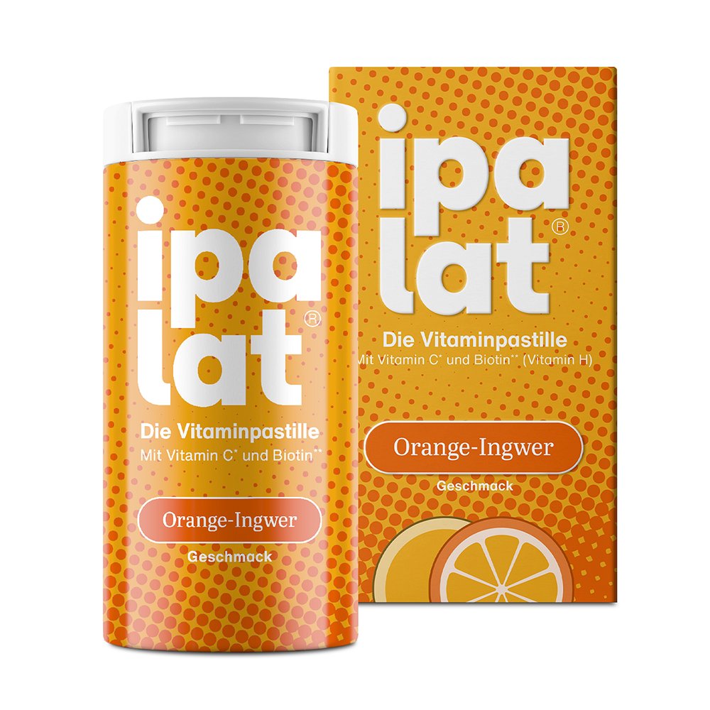 IPALAT Die Vitaminpastille Orange-Ingwer - 40Stk