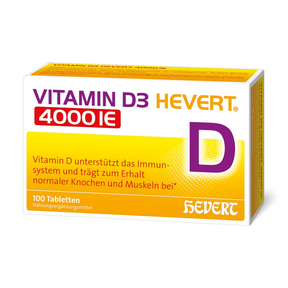 VITAMIN D3 HEVERT 4000 I.E. Tabletten - 100Stk
