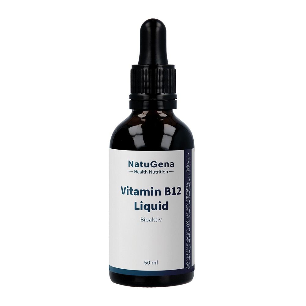 VITAMIN B12 LIQUID Bioaktiv vegan Flüssigkeit - 50ml - Gedächtnis & Konzentration