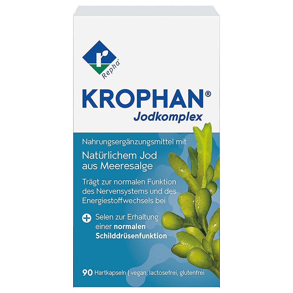 KROPHAN Jodkomplex Hartkapseln - 90Stk - Vegan