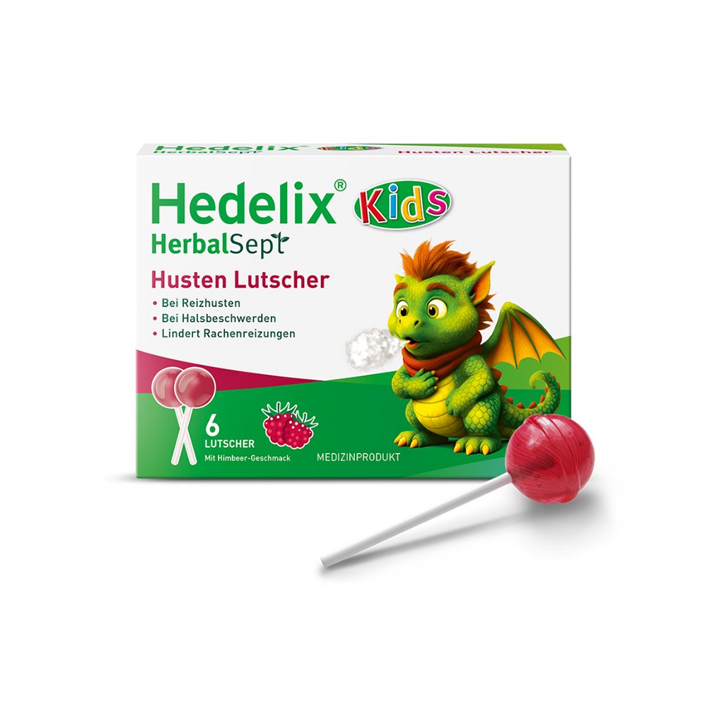 HEDELIX HerbalSept Husten Lutscher Kids - 6Stk
