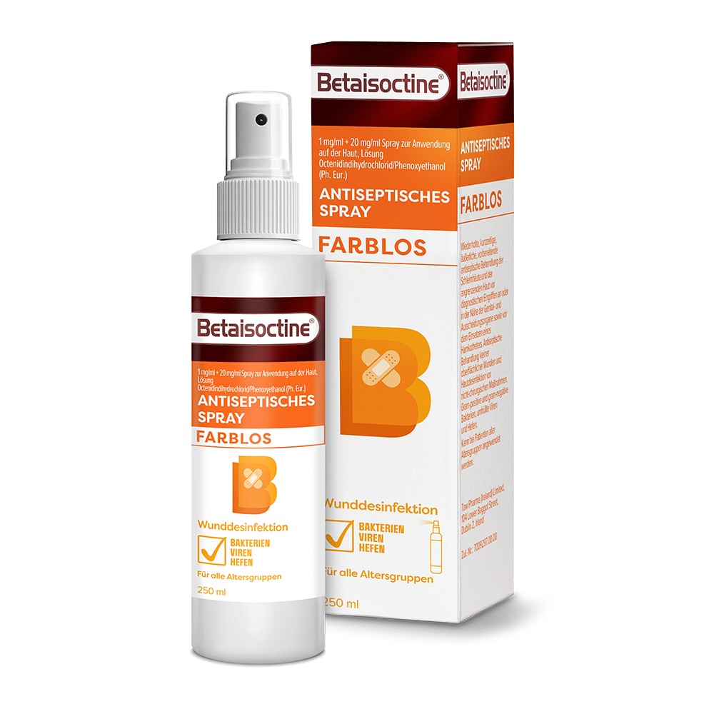 BETAISOCTINE 1 mg/ml + 20 mg/ml Spray z.Anw.a.d.H. - 250ml - AKTIONSARTIKEL