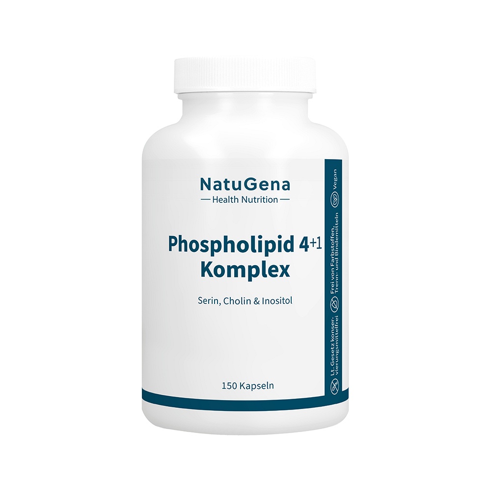PHOSPHOLIPID 4+1 Komplex Serin+Cholin+Inositol Kps - 150Stk - Entgiften-Entschlacken-Entsäuern