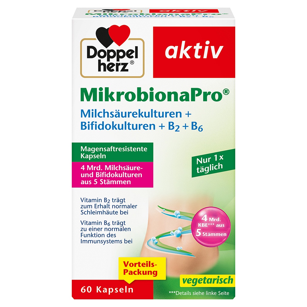 DOPPELHERZ MikrobionaPro Kapseln - 60Stk - Magen & Verdauung