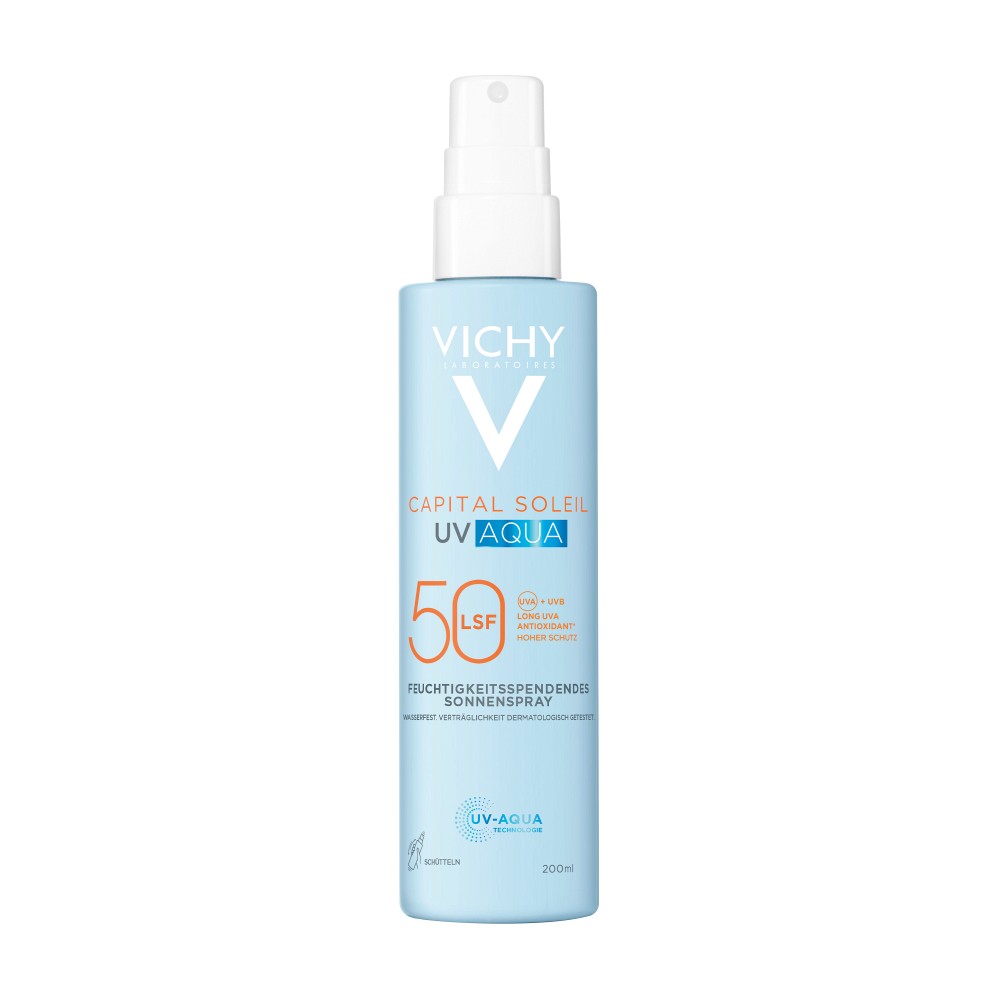 VICHY CAPITAL Soleil UV-Aqua Spray LSF 50 - 200ml - Täglicher UV-Schutz