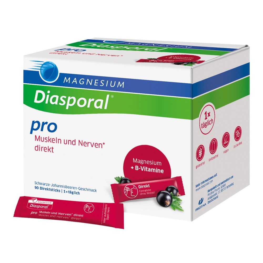MAGNESIUM DIASPORAL pro+B-Vit.Musk.+Nerven direkt - 90Stk - Stress & Burnout