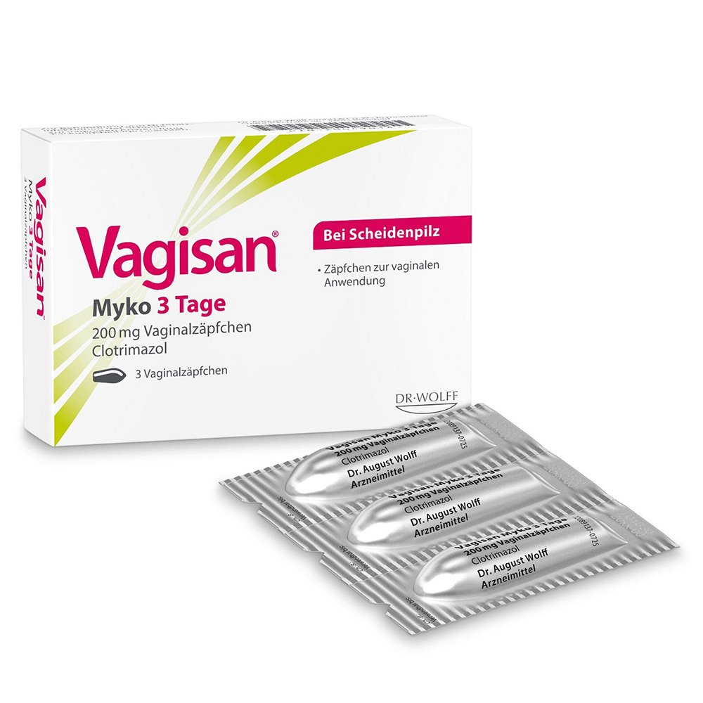 VAGISAN Myko 3 Tage 200 mg Vaginalzäpfchen - 3Stk