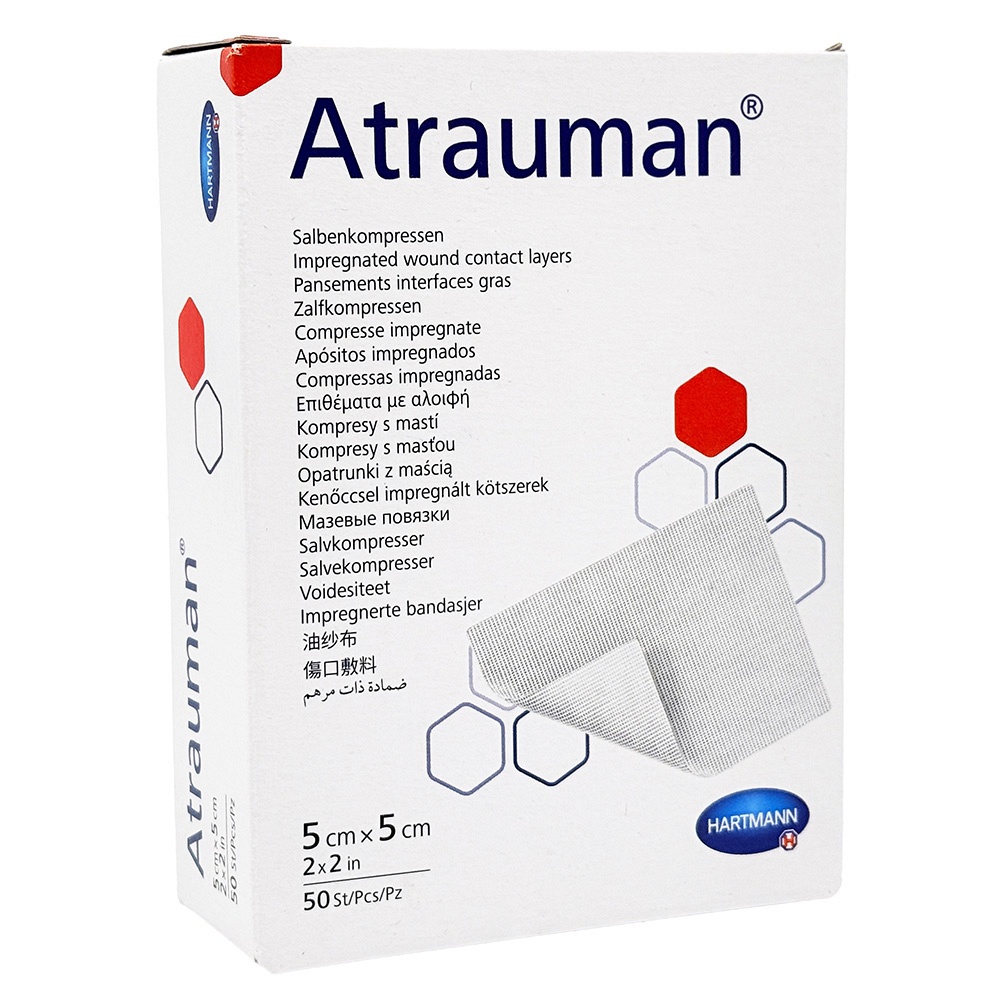 ATRAUMAN 5x5 cm steril Kompressen - 50Stk