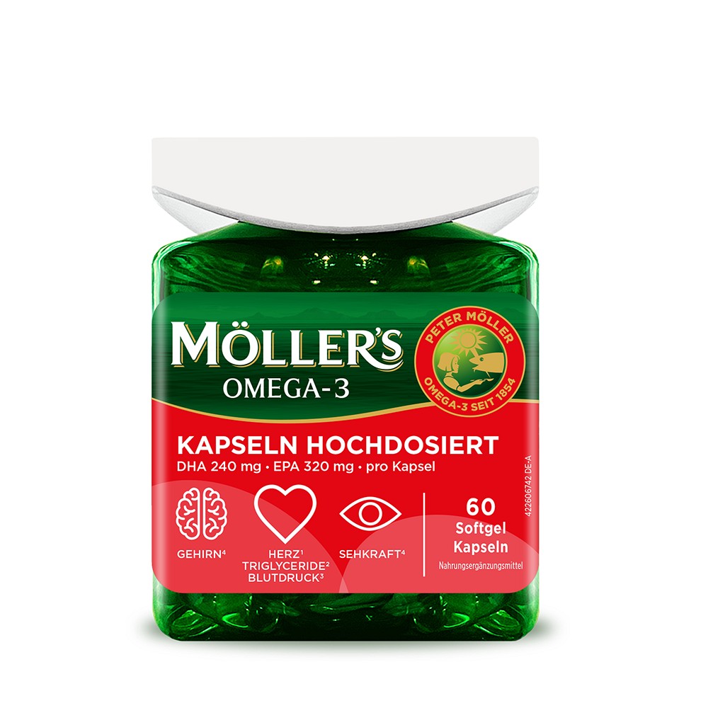 MÖLLER\'S Omega-3 Kapseln hochdosiert - 60Stk