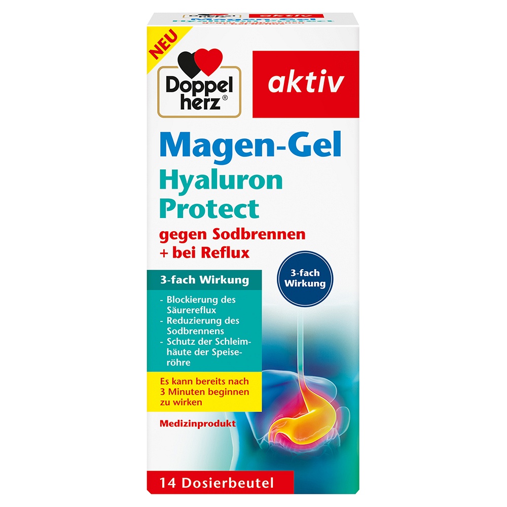 DOPPELHERZ Magen-Gel Hyaluron Protect Dosierbtl. - 14X10ml