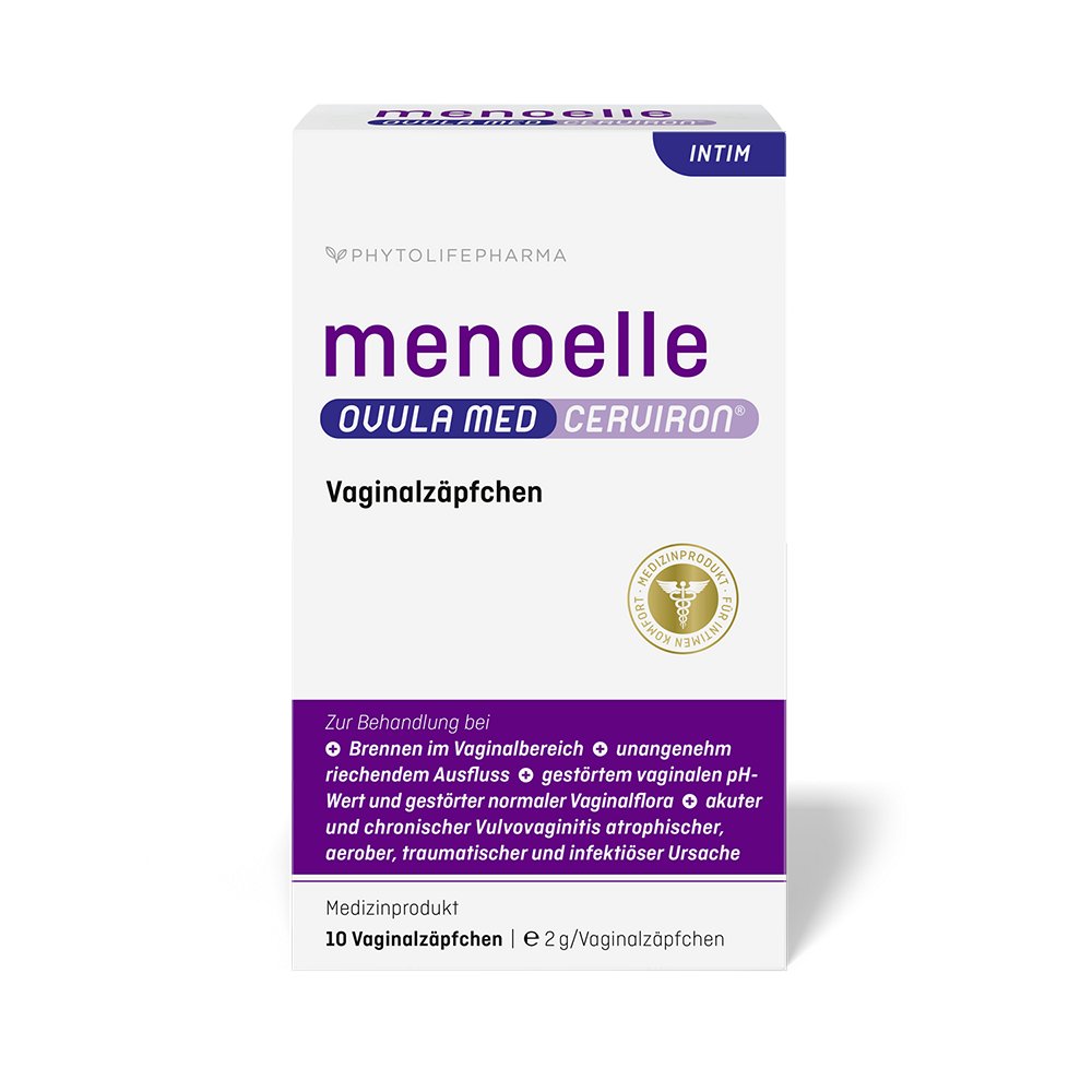 MENOELLE OVULA med CERVIRON Vaginalovula - 10Stk