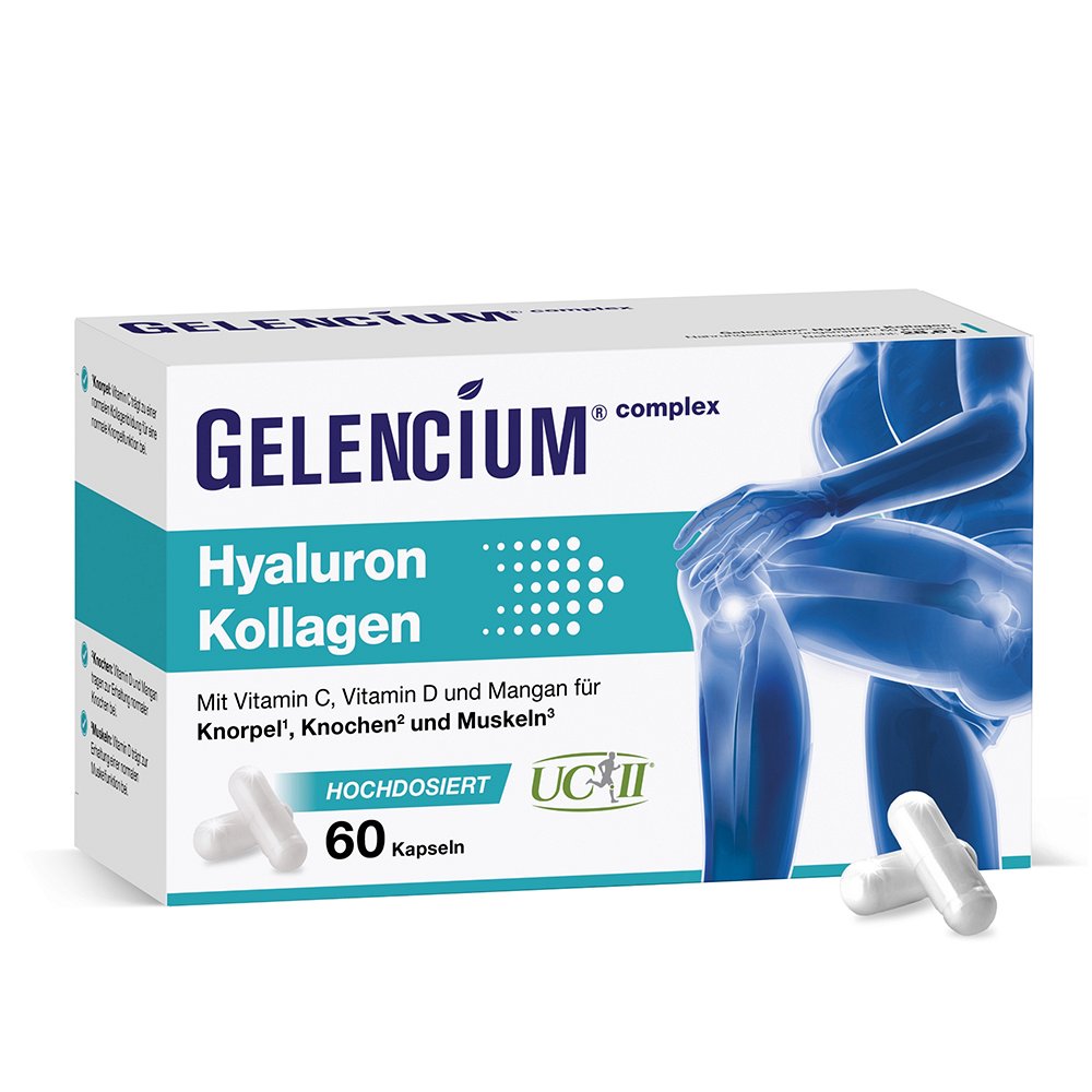 GELENCIUM Hyaluron Kollagen hochdos.Vitamin C Kps. - 60Stk - Mikronährstoffe