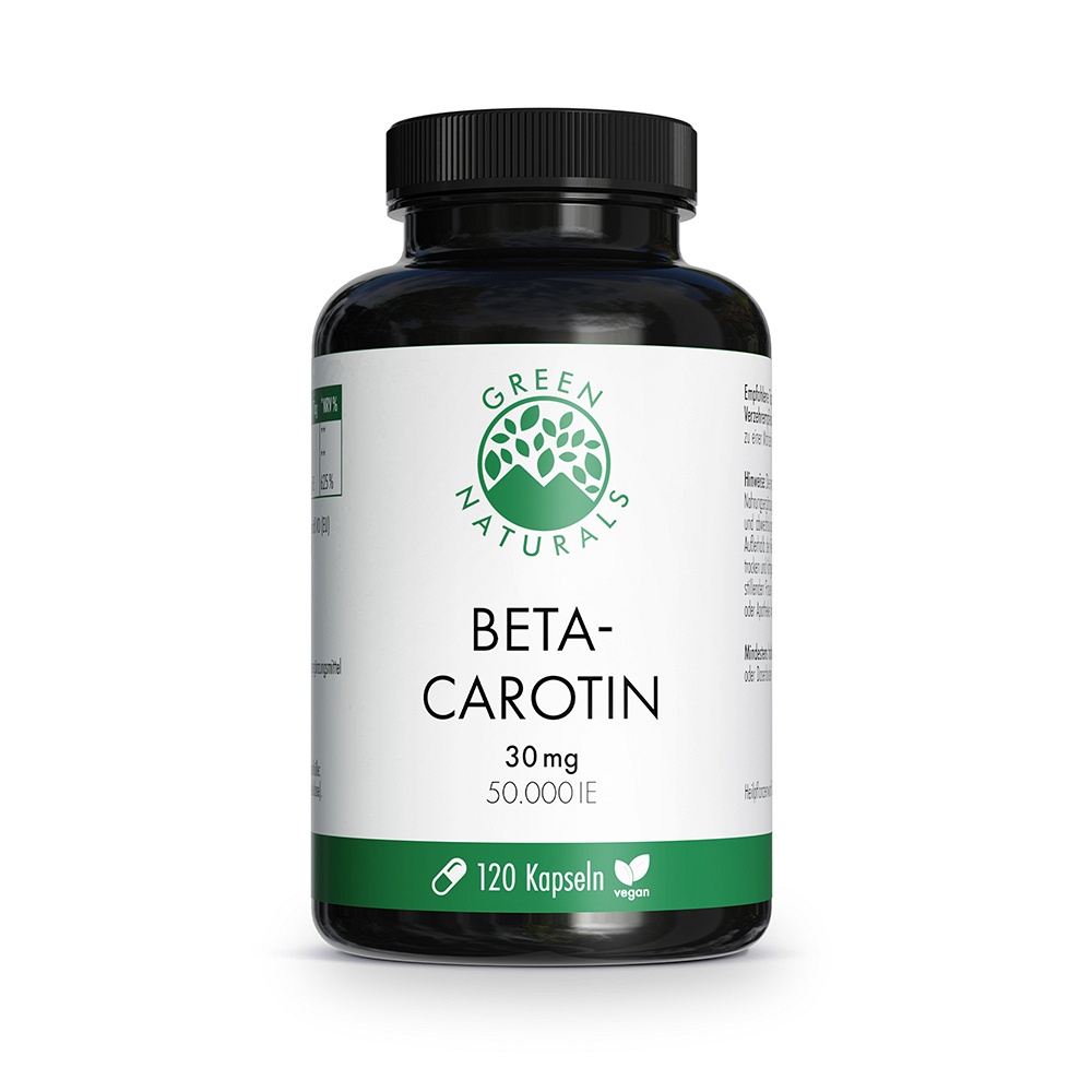 GREEN NATURALS Beta-Carotin 30mg 50.000 I.E. vegan - 120Stk - Für die Augen