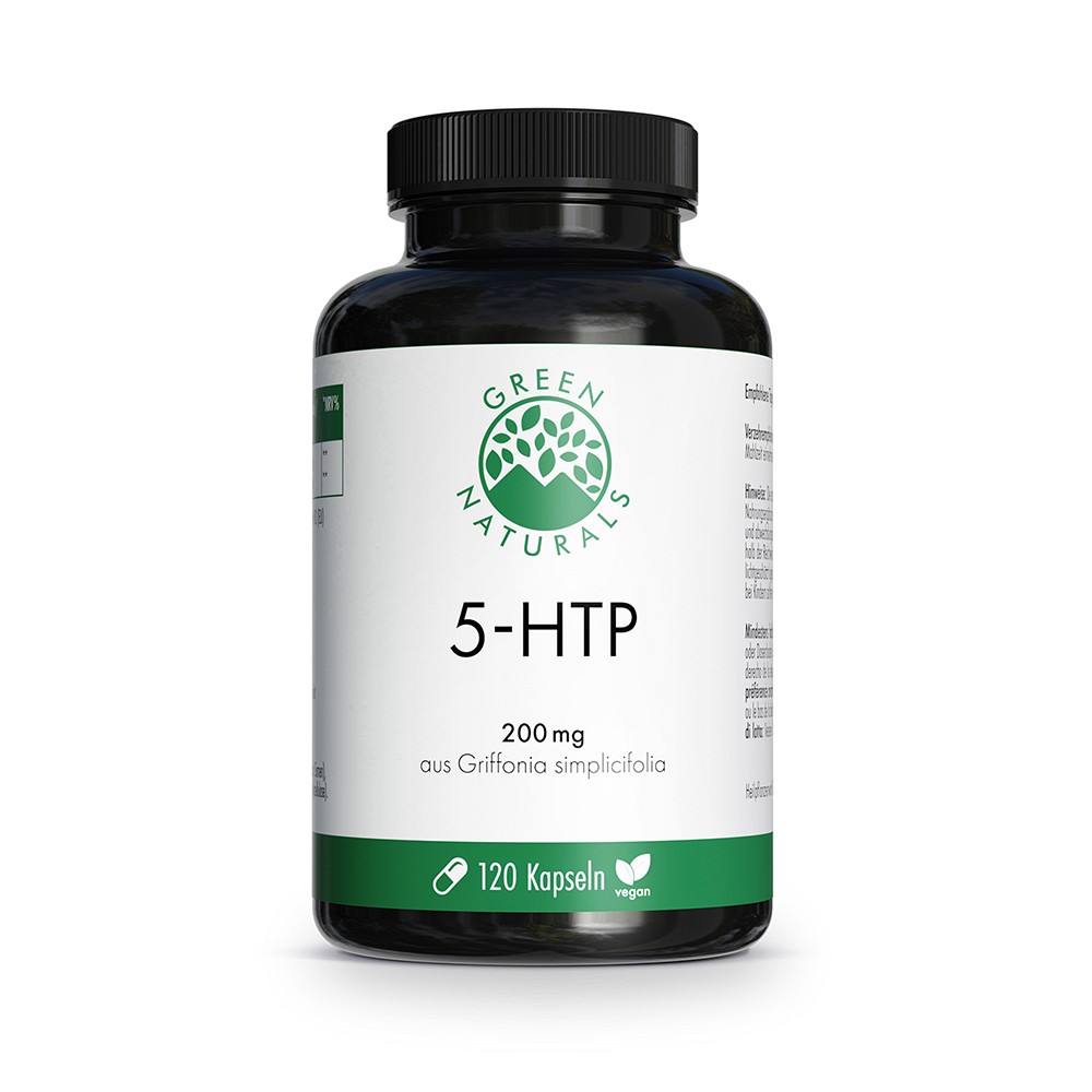 GREEN NATURALS 5-HTP 200 mg veg.aus Griffonia Kps. - 120Stk - Vegan