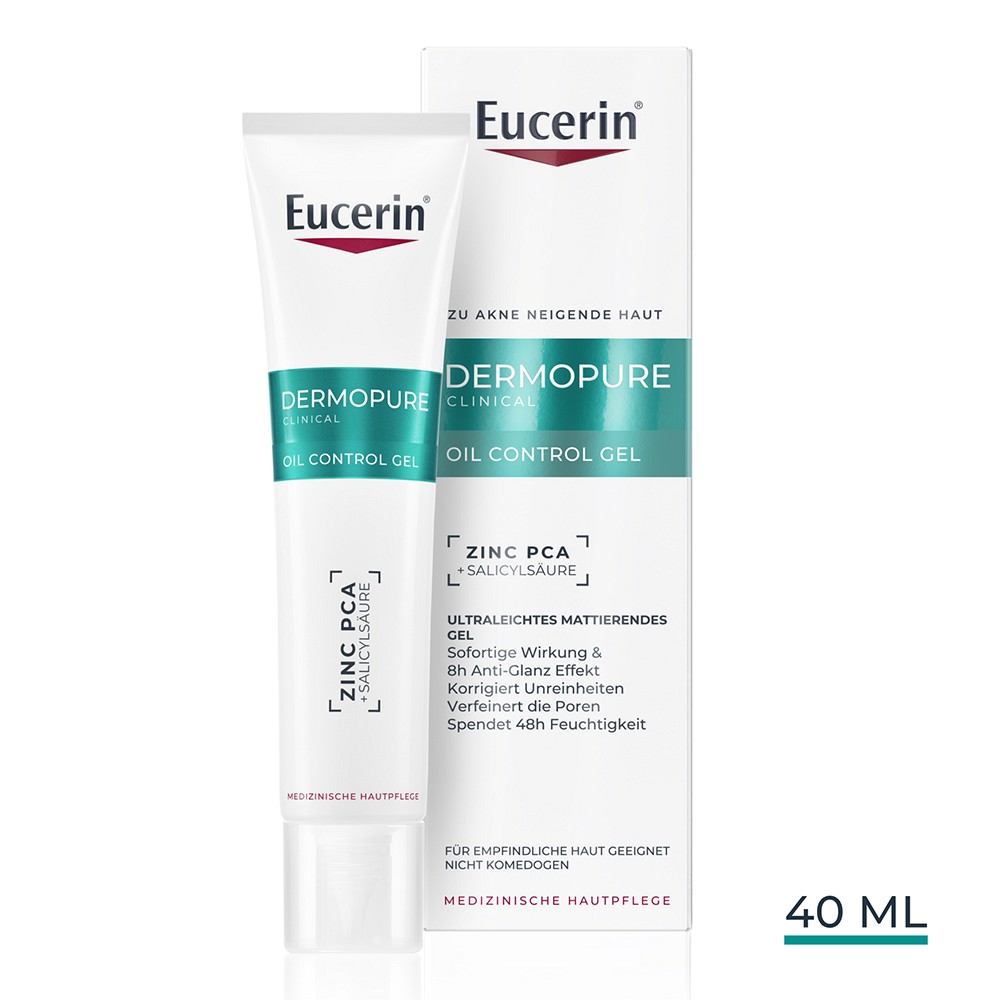 EUCERIN DermoPure Clinical Oil Control Gel - 40ml - Zu Akne neigender Haut