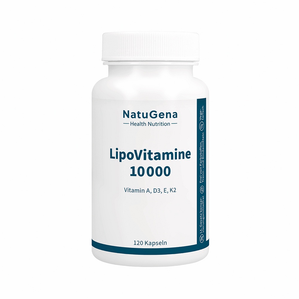 LIPOVITAMINE 10.000 Vitamin A+D3+E+K2 Kapseln - 120Stk - Mikronährstoffe