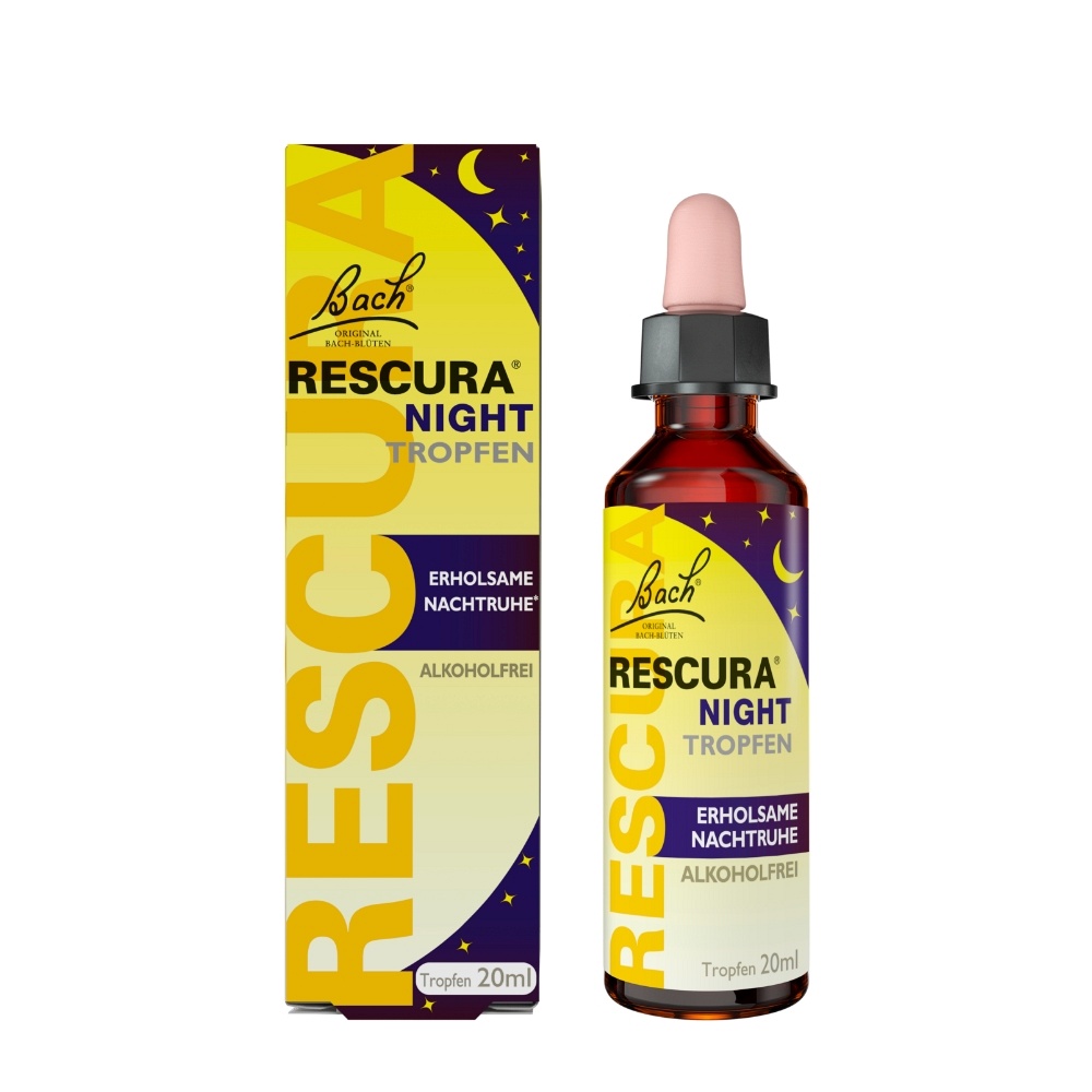 BACHBLÜTEN Rescura Night Tropfen alkoholfrei - 20ml - Beruhigung & Schlaf