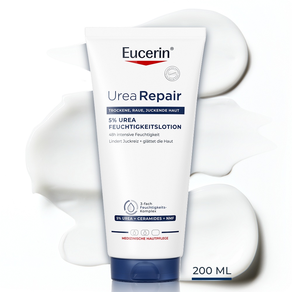 EUCERIN UreaRepair 5% Urea Feuchtigkeitslotion - 200ml - Trockene Haut