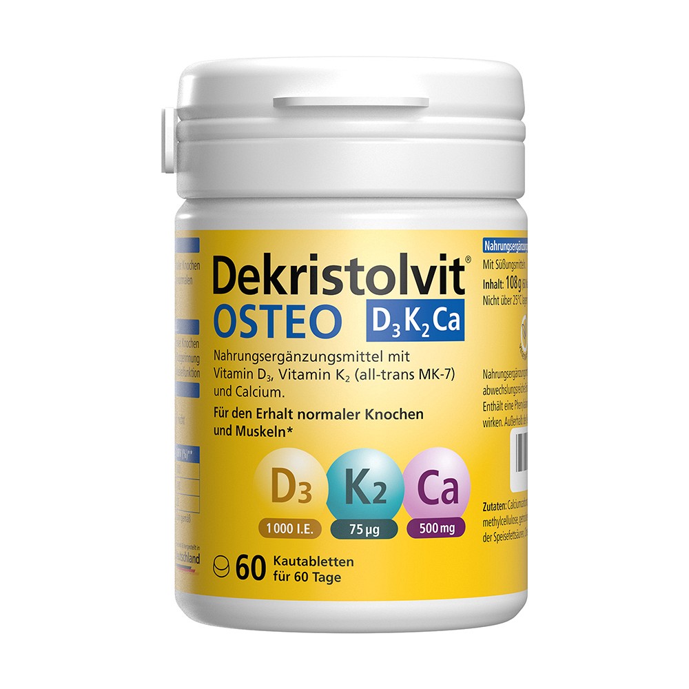 DEKRISTOLVIT OSTEO D3K2 Ca Kautabletten - 60Stk