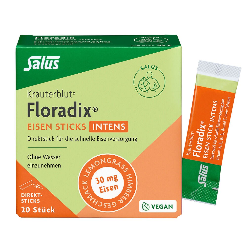 FLORADIX Eisen Sticks intens Pulver - 20Stk